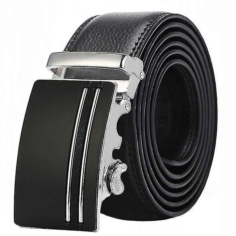 Men's Automatic Buckle Leather Ratchet Belt
