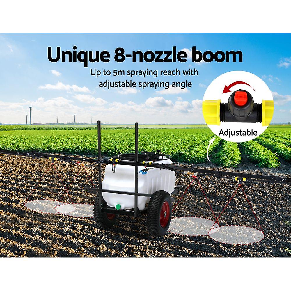 Giantz 100L Atv Weed Sprayer 5M Boom Trailer Spot Tank Farm Pump Weed ...