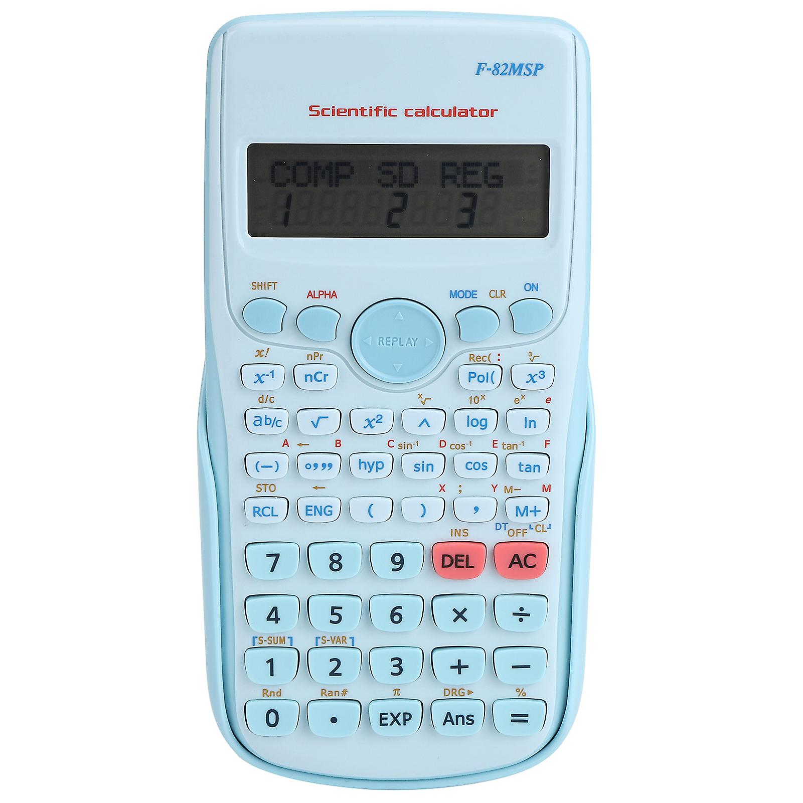 Mini Hand-Held Multifunction Digital Scientific Calculator for Middle School StudentsBlue