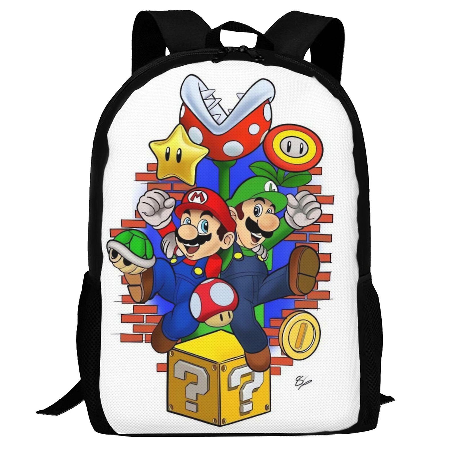Super Mario Backpack,Laptop Backpack Lightweight Casual DaypackMulti-Function Travel Backpack