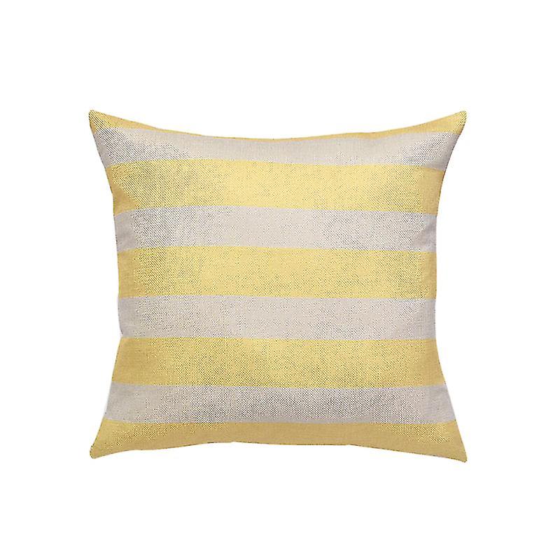 1pcs Pillow Case For Home For Sofa Seat Yellow