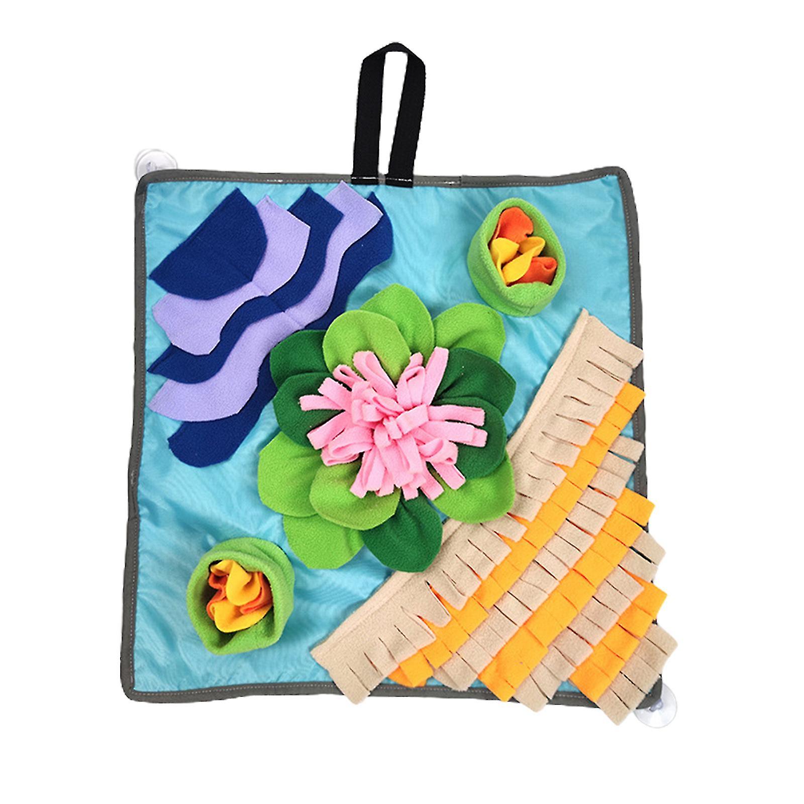 Dog Snuffle Plush Toy Dispensing Flower For Dogs Interactive Stuffed Chew Toy