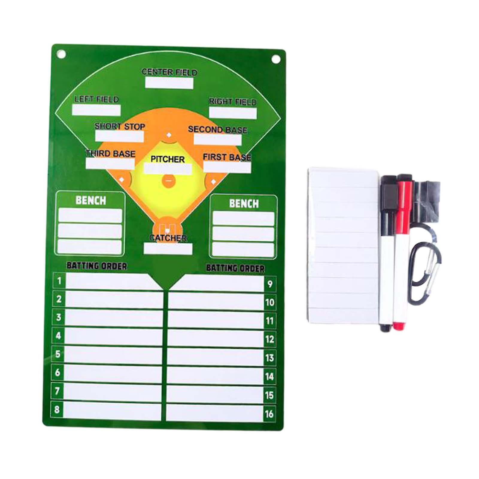 Baseball Coaching Board Rewritable Softball Clipboard for Match Practice