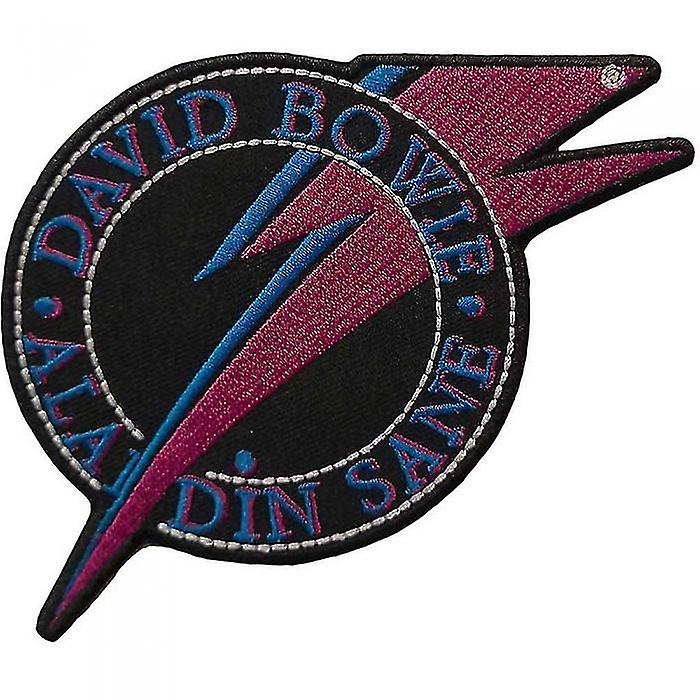 David Bowie Aladdin Sane Woven Standard Patch