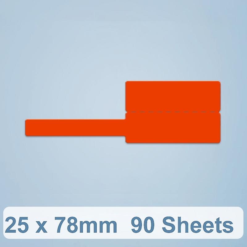 Thermal Label For NiiMbot D101 25 x 78mm  90 Sheets Red