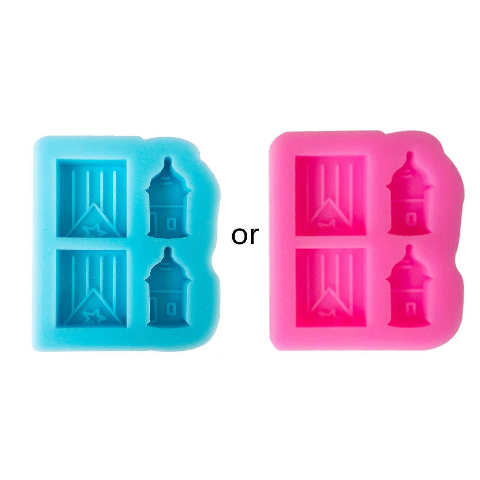 Flag Frog Mini Castle Mold Handmade Jewelry Mold Stud Earrings Making Tool