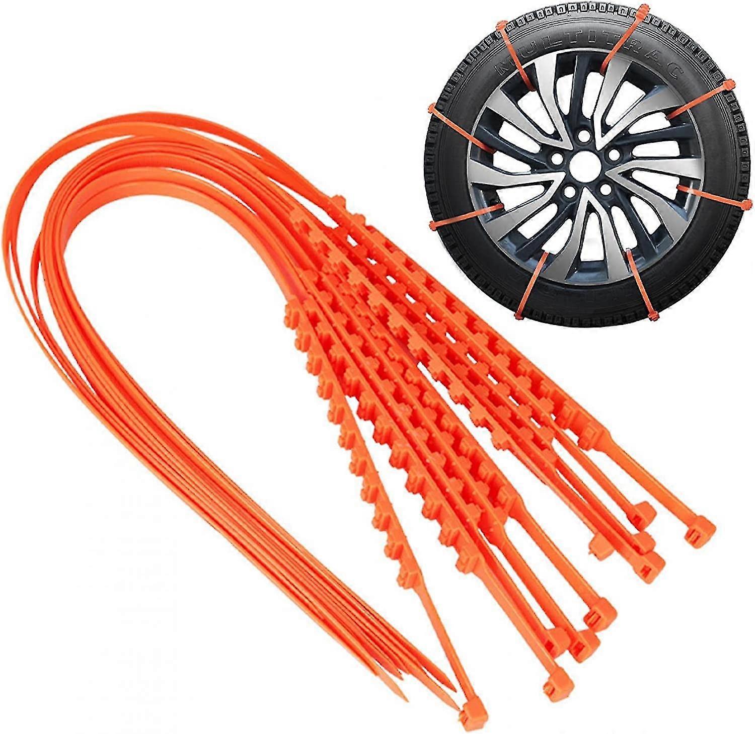 10kpl/pakkaus Lumiketjut auton lava-auton maastoautoon, lumirengasketjut matkustajan lumiturvarengasketju