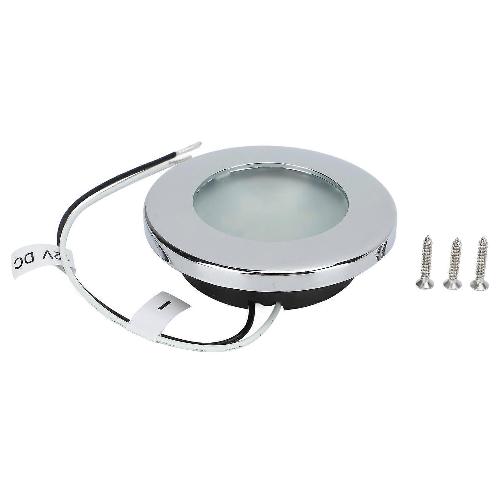 2.9in RV Recessed Ceiling Light IP66 Waterproof LED Interior Dome Light 3000K Warm White DC12V for Boat Caravan NO.23697