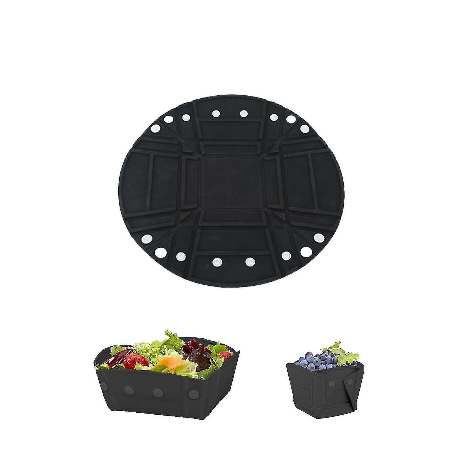 Outdoor Picnic Portable Folding Tableware Temporary Cutting Board Multifunctional Silicone Folding Tableware Box