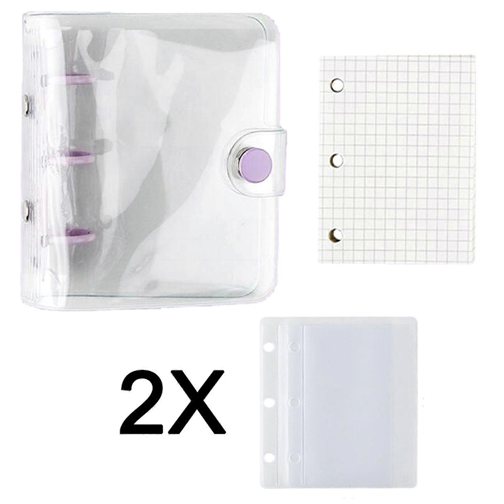 Transparent PVC Binder Binder Project Notebook Ledger Transparent Case