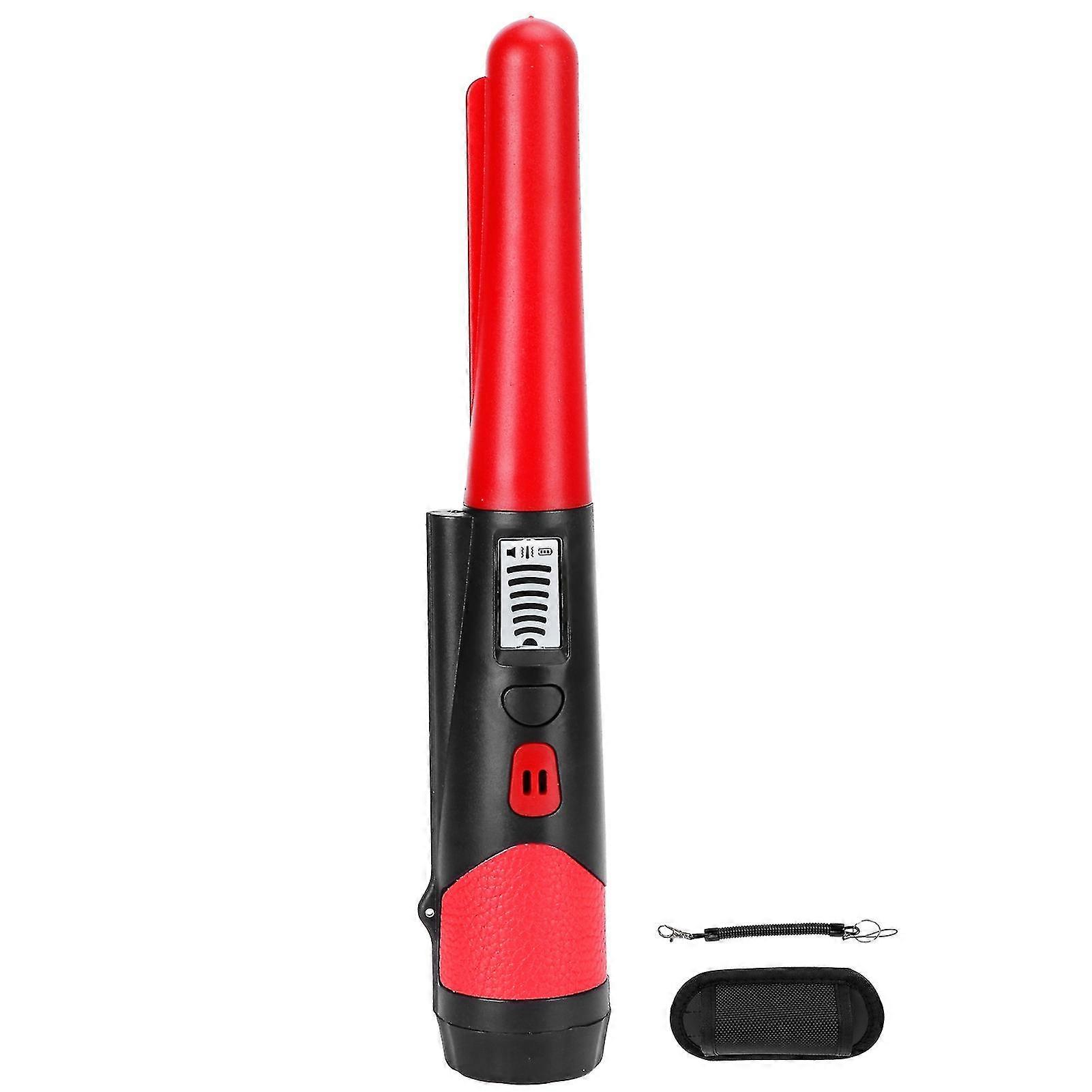 Metal Detecting Pinpointer Detector High Sensitivity 360Degree Handheld Locating RodRed-YM_Sep