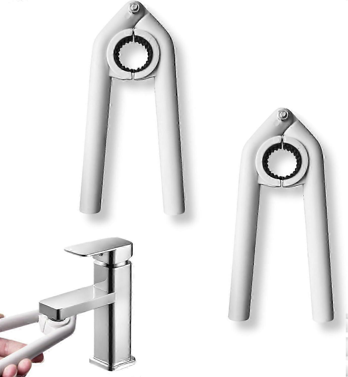 2 PCS Faucet Wrench Universal Faucet Bubbler Wrench Aerator Removal Tool Faucet Aerator Removal Tool Kitchen, Bathroom, Toilet, Farmhouse, Domitory