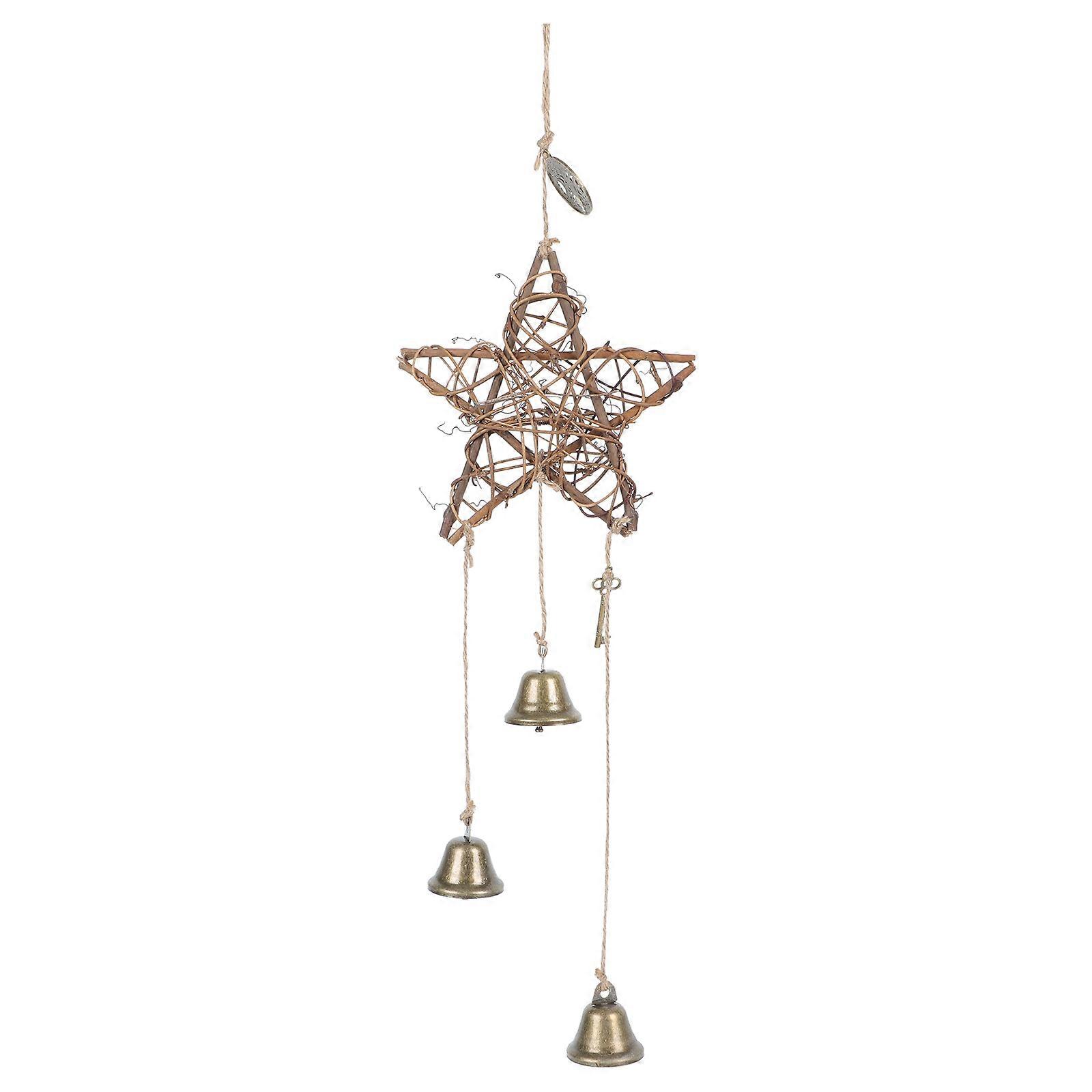 1Pc Wall-mounted Blessing Bell Creative Decorative Bell Home Yard Pendant