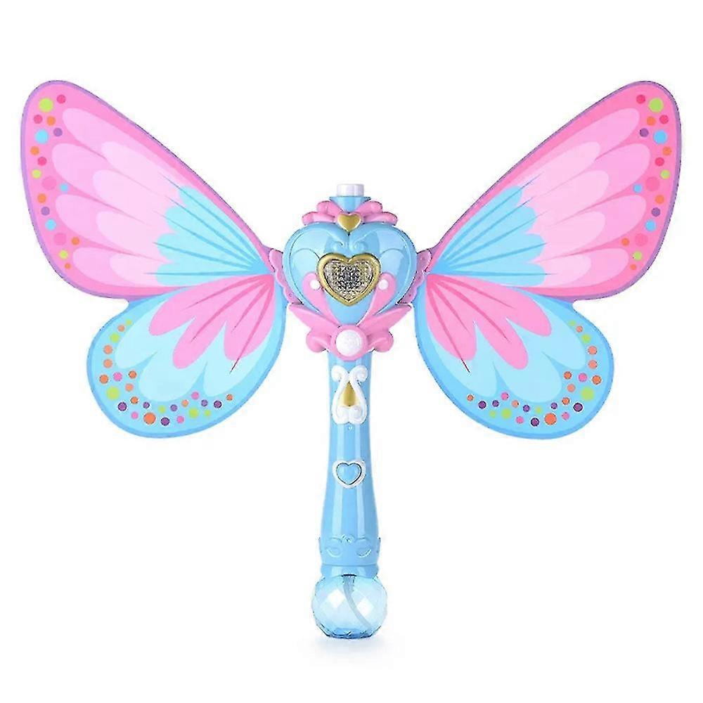 Bubble Maker for Girls, Outdoor and Indoor Butterfly Blow Toys with Lights and Music, Princess Magic Bubble Blow with Bubble Solution, Gift