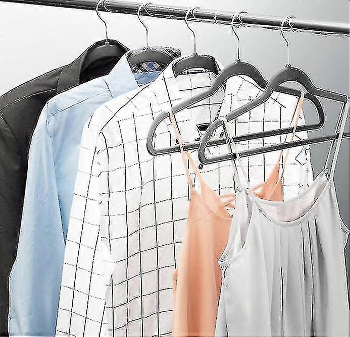 10er Pack rutschfeste Samtbügel - Anzug Kleiderbügel