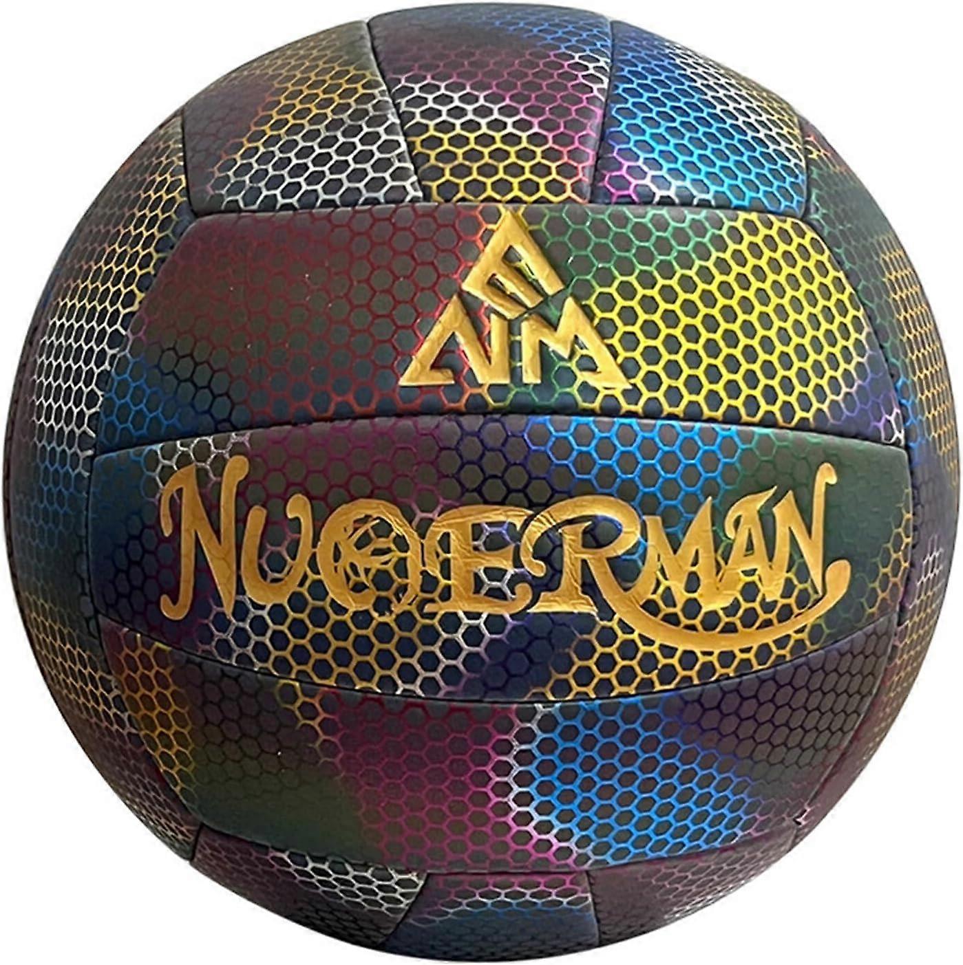 Glow in the Dark Volleyball No. 5 Reflective Volleyball Equipment in the Dark Perfect for Night Games Beach Party