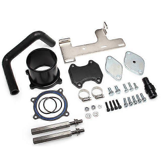 1Set egr valve cooler delete kit turbo diesel engine for 2010-2014 dodge ram 6.7l black