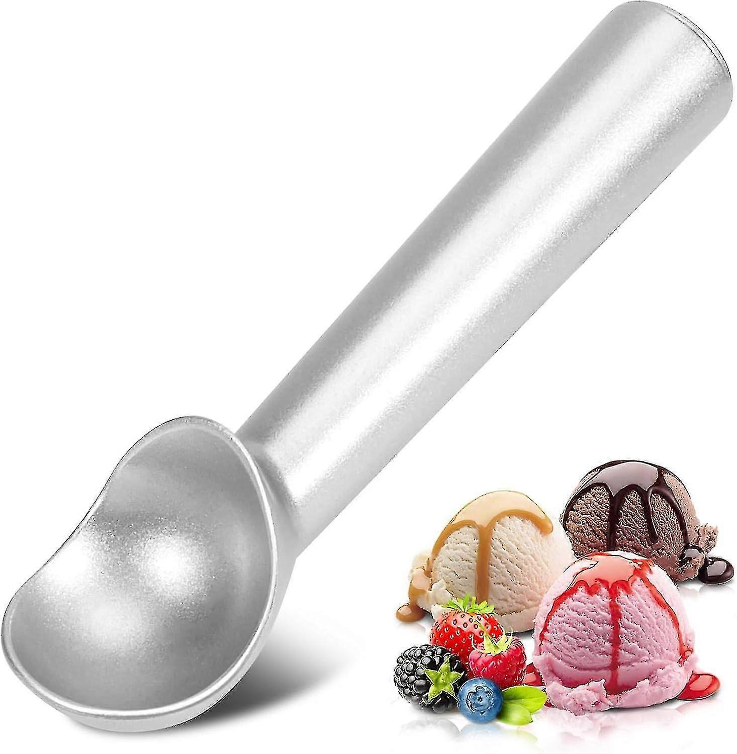 sorvete scoop, ouro alumínio sorvete scooper, 7 polegadas one-piece design nonstick cookie spoon.