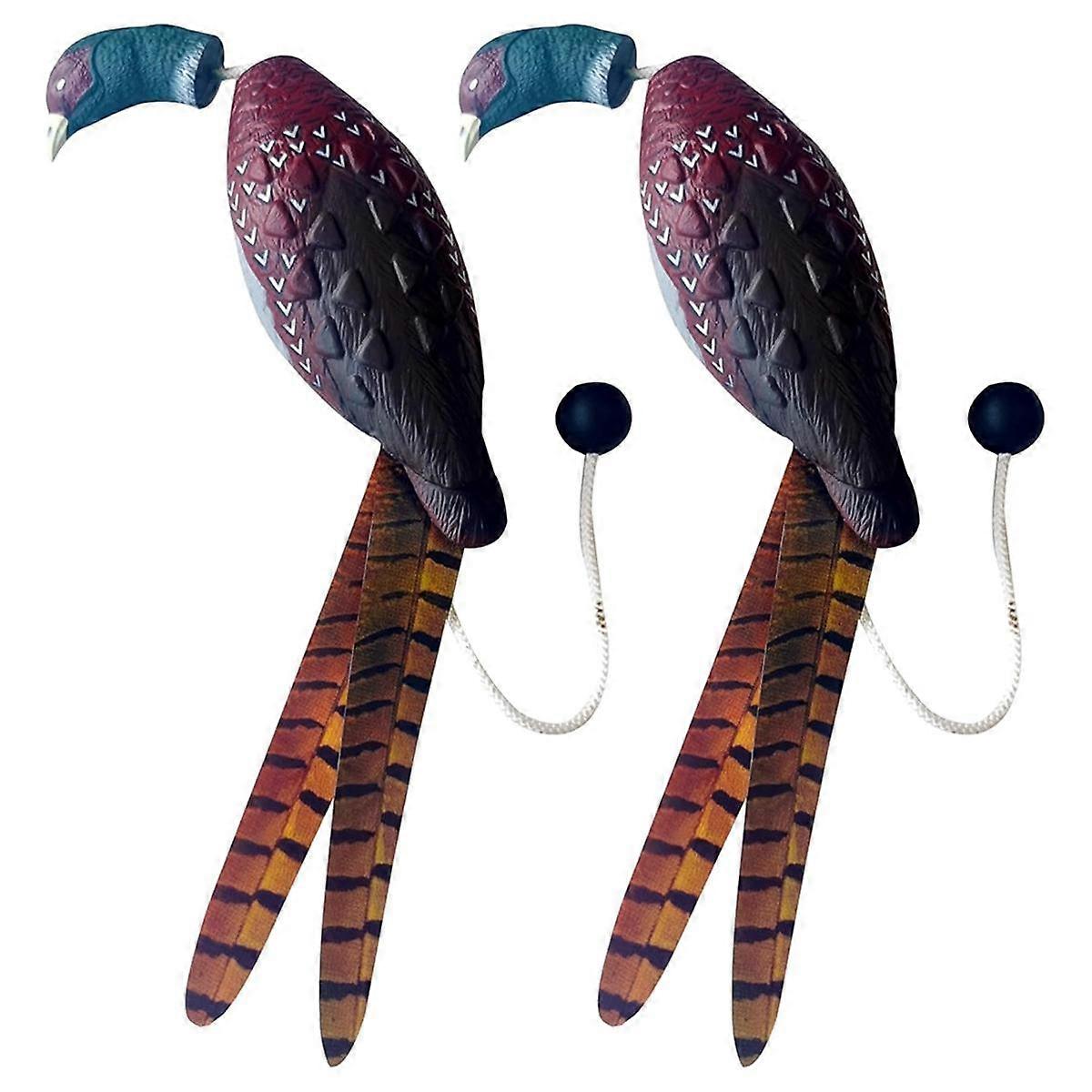 2 Pcs Pheasant Dummy Bumper Toy for Hunting Retriever Dog Training, Hunting Duck Recognition Traine