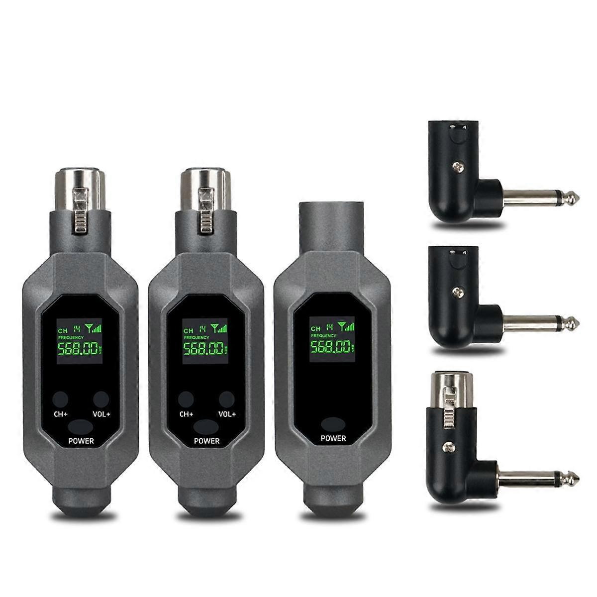 Wireless Microphone Transmitter Receiver Plugged Into Xlr Wireless Microphone System for Dynamic 48