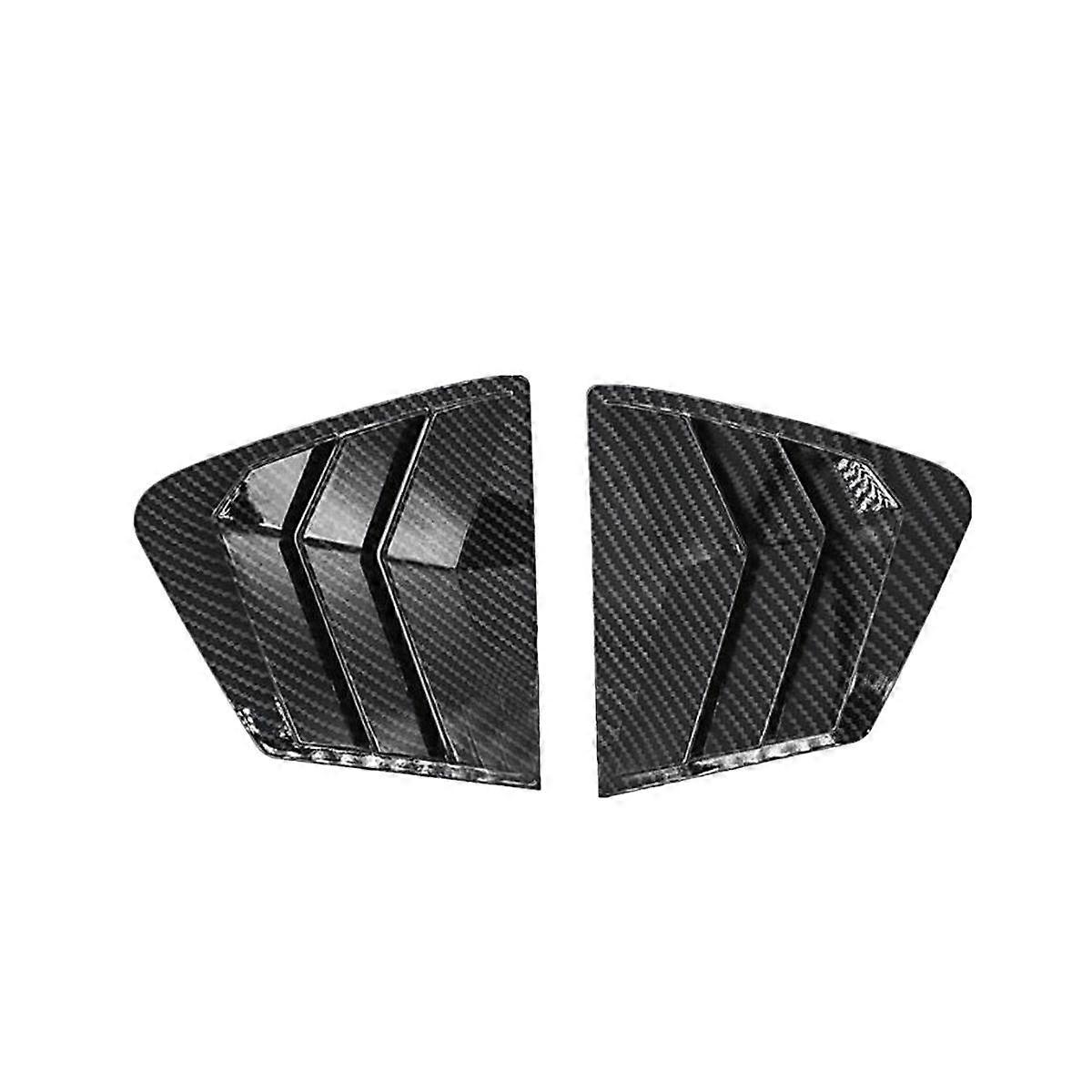 2Pcs for 2012-2015 Car Side Quarter Window Vent Louver Shutter Cover Trim