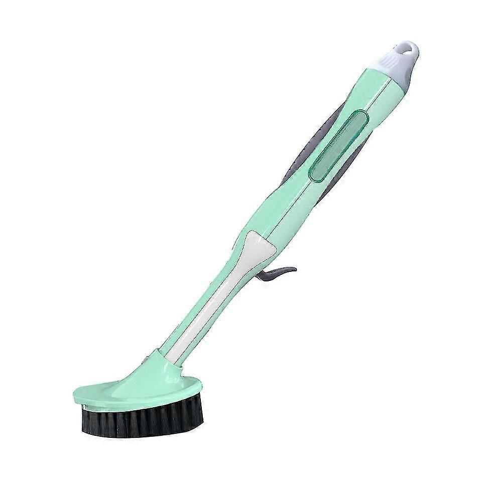 Soap Dispensing Dish Brush Automatic Liquid Filling Kitchen Long Handle Brush