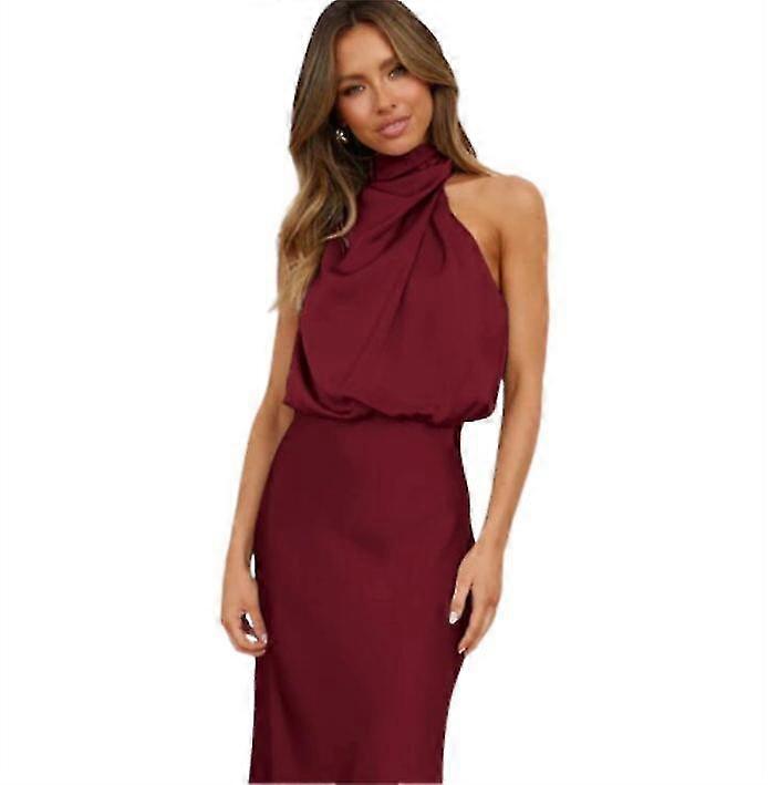 Rochie lunga plisata plisata de vara pentru femei