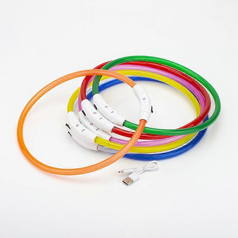 ZK-LED dog collar, dog glow collar, super bright USB rechargeable clip, suitable for any size - rechargeable battery - improve the visibility and safe