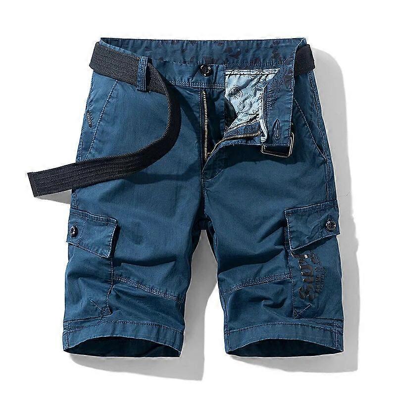 Redkid Été Hommes Coton Cargo Shorts Hommes Mode Casual Multi Poches Militaire Shorts En Plein Air B