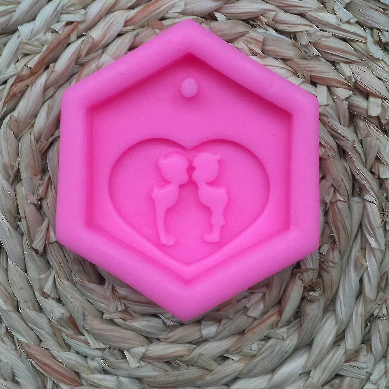 Love Tag Shape Chocolate Mold - 2pcs