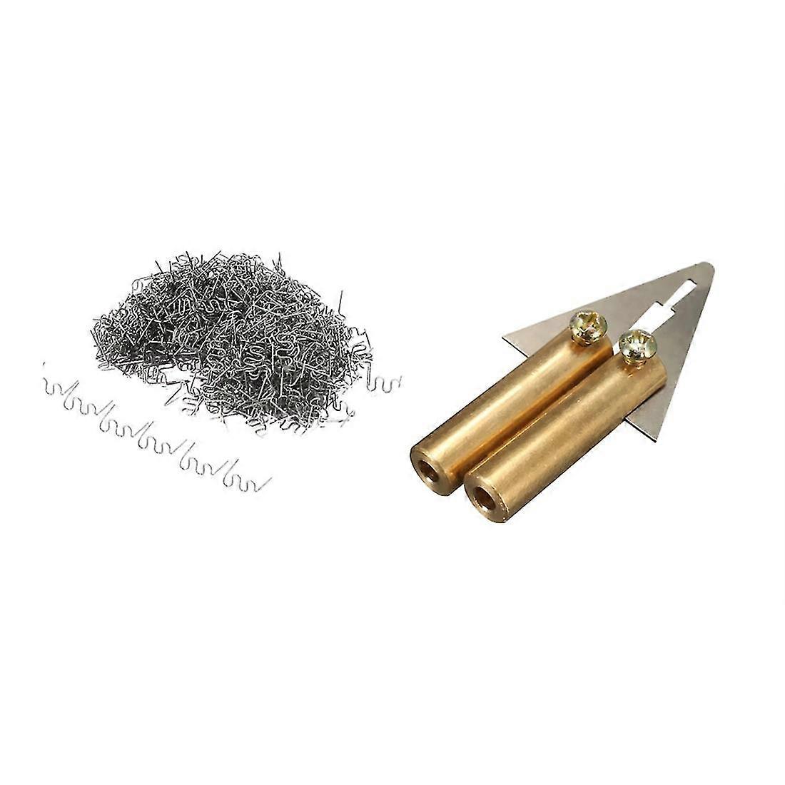 Hot Stapler Head Spatula Plastic For Stapler Car Bumper Fender Fairing Welder Iron Repair With 500p