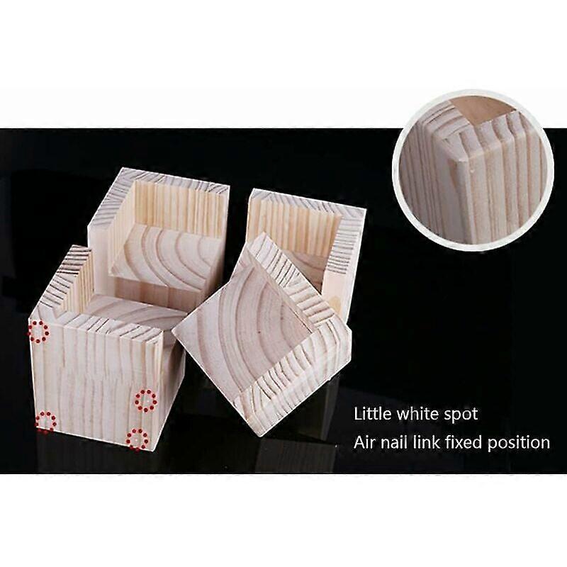 Set of 4 Furniture Risers Wooden Furniture Risers, Office Bed Riser ...