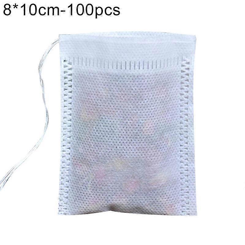 100Pcs Kitchen Disposable Drawstring Non-Woven Fabric Tea Herb Filter Bag Pouch KAESI