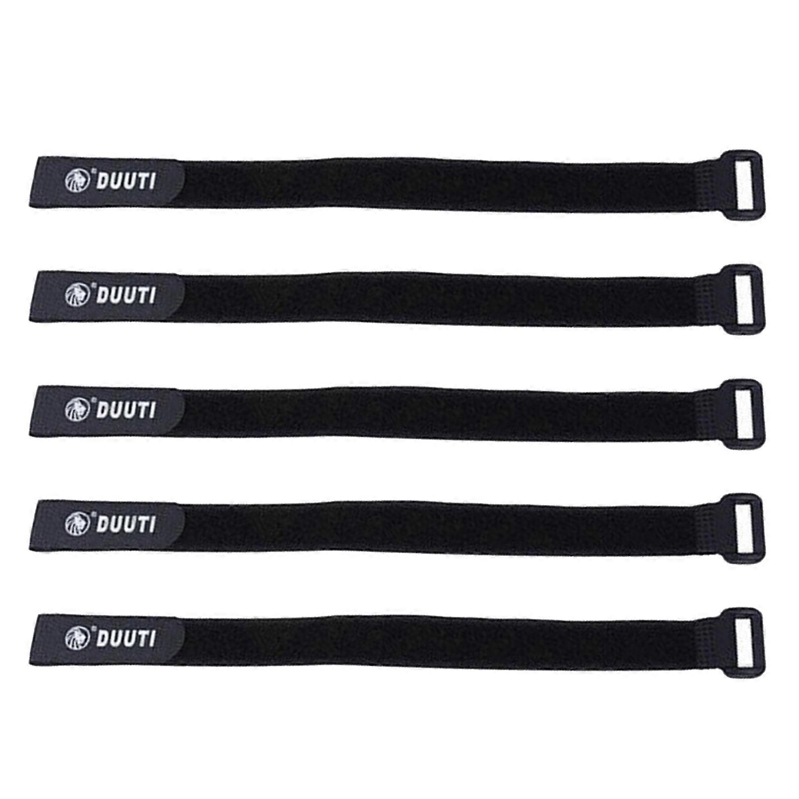 Kaesi 5Pcs 35cm Adhesive Pump Tie Straps Compact Multi-function Wear Resistant Nylon Bike Ties Bike Accessory