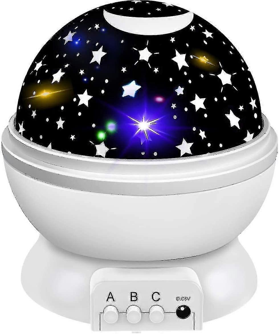 Kids Night Light Projector White