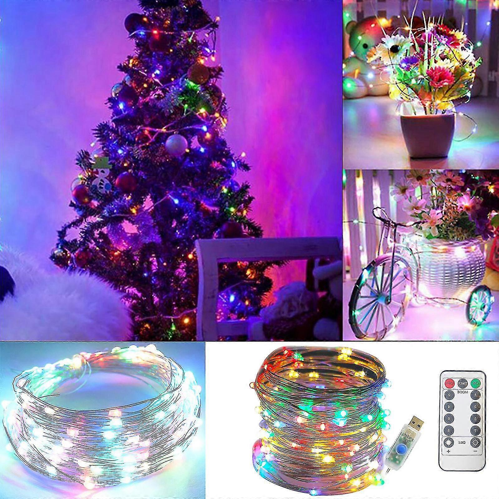 Usb Remote Control 10m Multifunctional Decorative Lamp String Courtyard Lamp