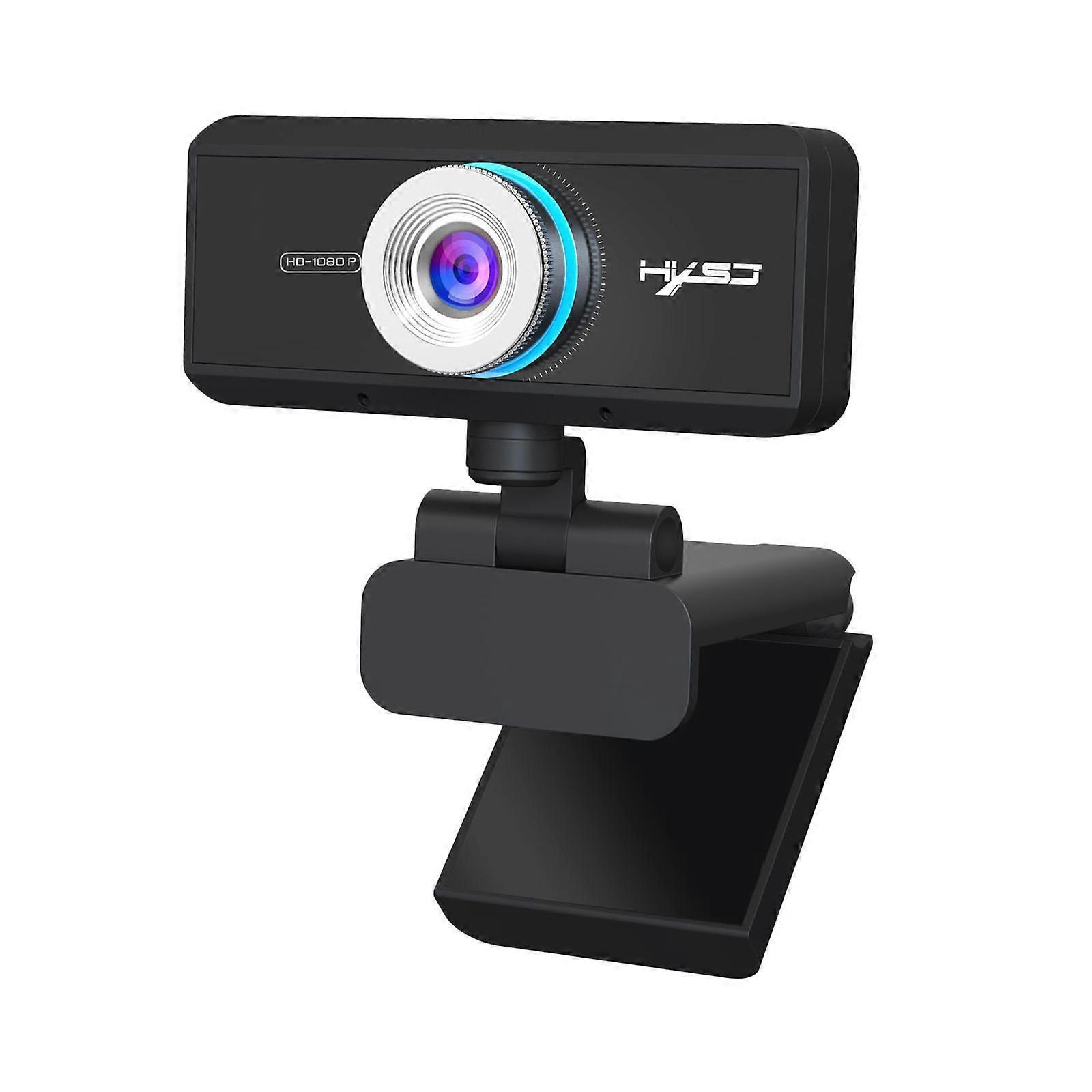 USB Webcam with Microphone for Computer PC Laptop Desktop 1080P Manual Focus
