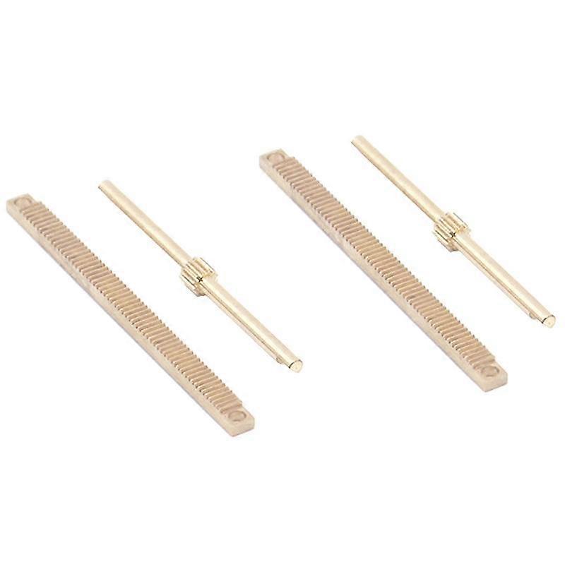 2X Astronomical Telescope Focuser Rack Shaft Set 0.5M Full Brass Focusing Gear and Axle DIY Replace