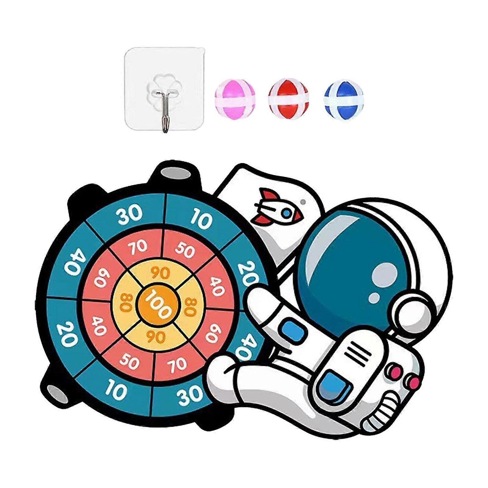 Target Game for Kids with Sticky Balls, Educational space Theme, Interactive Outdoor Party Games Toss Game for Activity