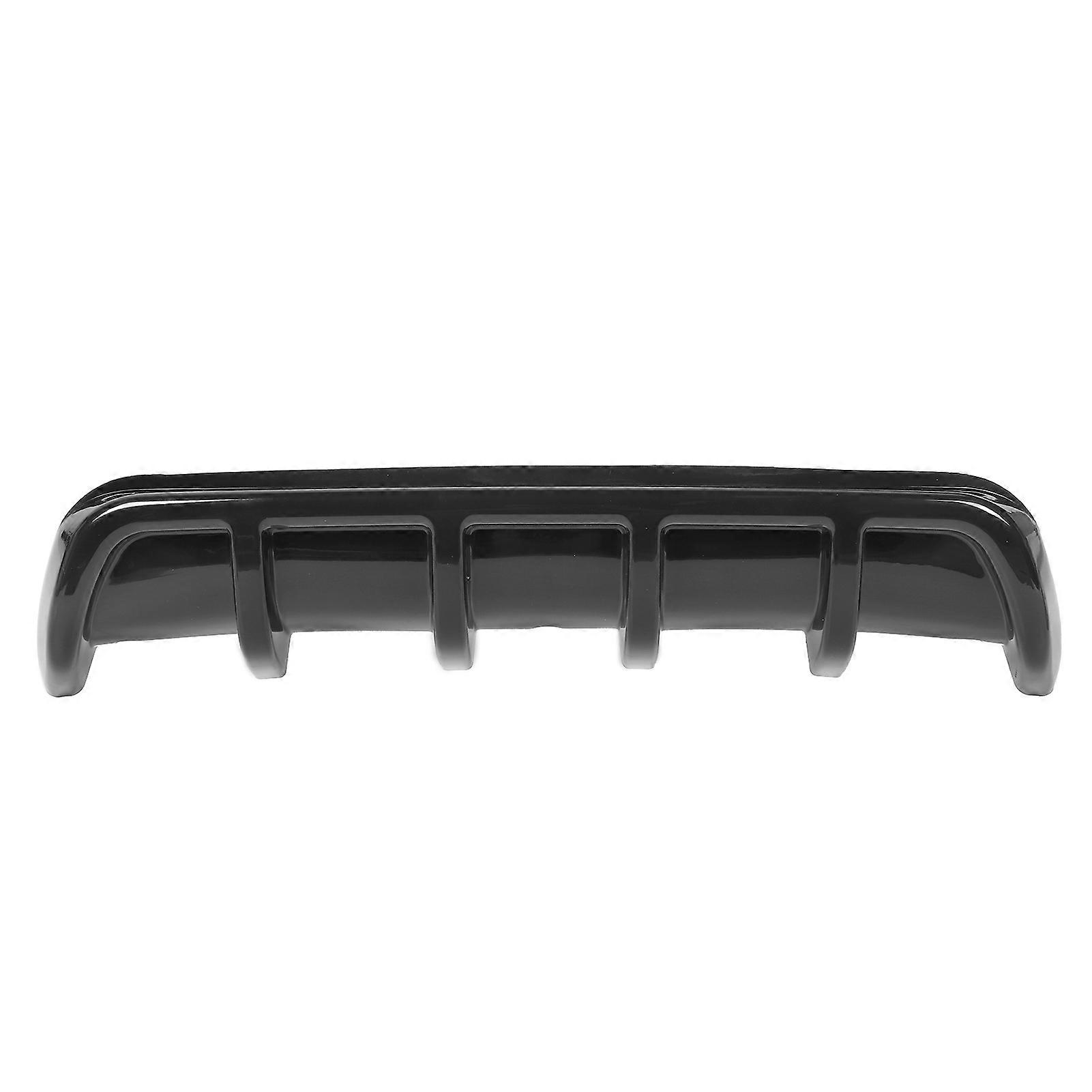 Universal Rear Spoiler Shark Fin Tail Insert Bumper Diffuser Lip Car Body ModifiedGlossy Black