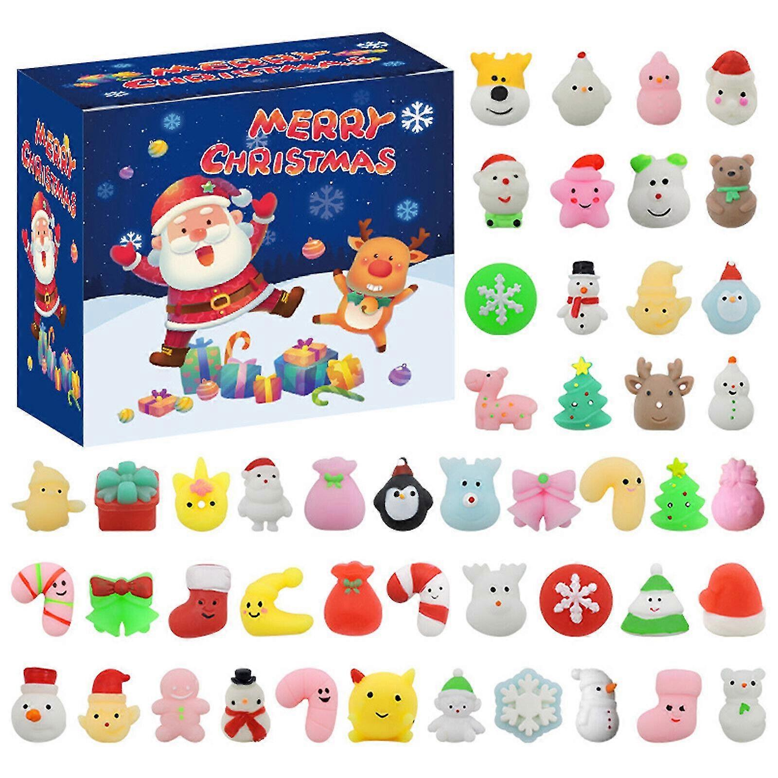 48pcs Squishy παιχνίδι τυφλό κιβώτιο μίνι Χριστούγεννα συμπίεση παιχνίδια ανακούφισης στρες για τα παιδιά καλύτερο δώρο