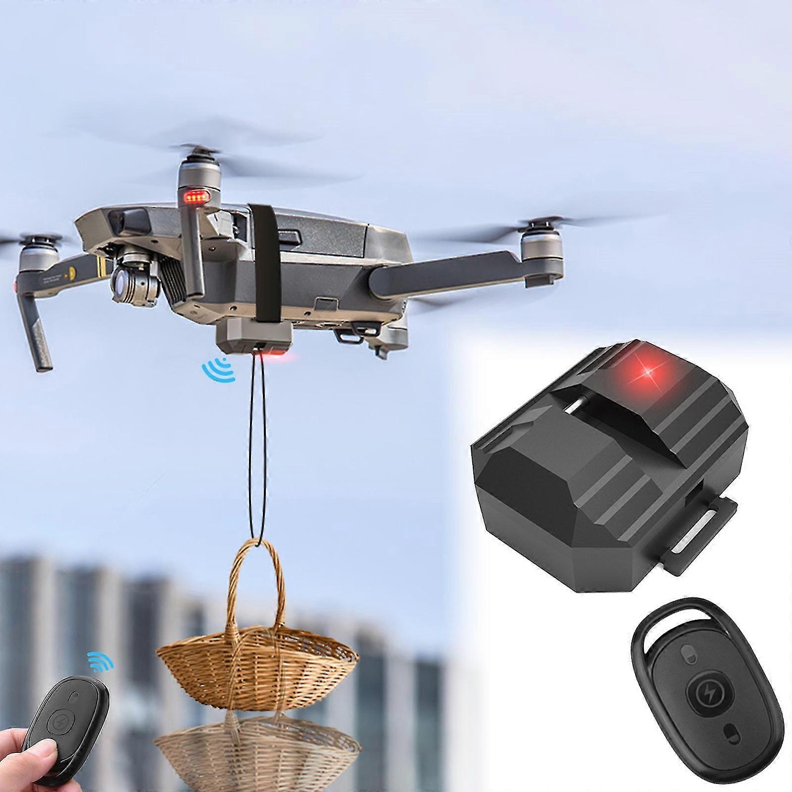 Universal Rc Drone Airdrop For Drone Payload Delivery Device Fishing Release System Wedding Scene, Search & Rescue Tool (1.6pound Capacity)
