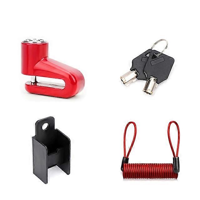 Electric Scooter Disc Brake Lock Keyless Press Antitheft with Steel Wire