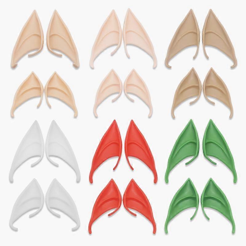 2 Pairs Elf Ear, Fairy Ears, Cosplay Halloween Party Live broadcast Props, Anime Party Dress Up Costume, Masquerade Ball Elven Vampire Ears