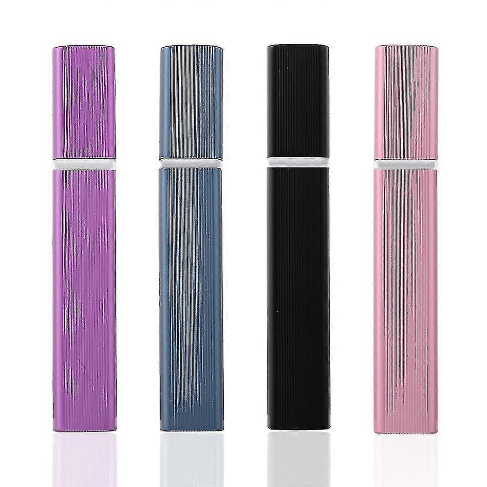 4pack 12ml Perfume Atomizer Bottle Refillable,mini Portable Spray Bottle,scent Pump Case,for Out Side Work Travel Fitness