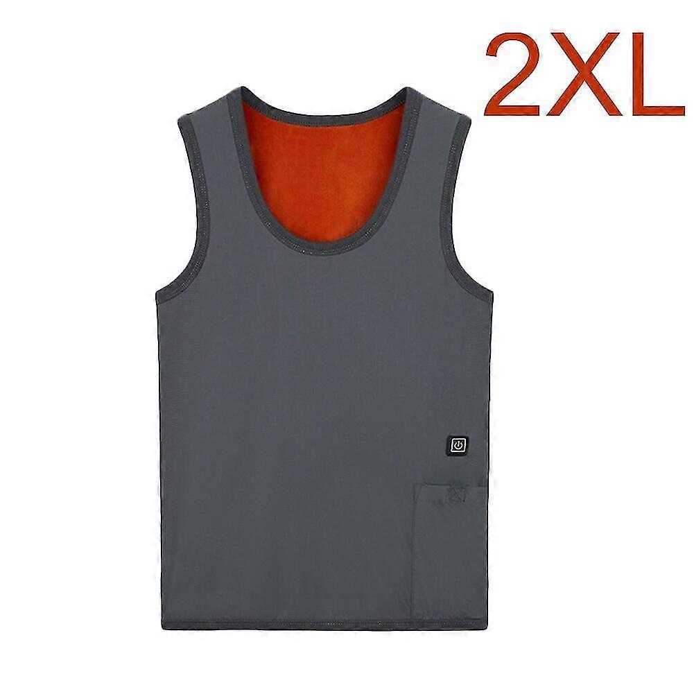 USB Elektrisk värmeväst Män Kvinnor Vinter Smart Uppvärmning Inre Mjuk Värmeväst Termiska underkläder 3 Nivåer Justering