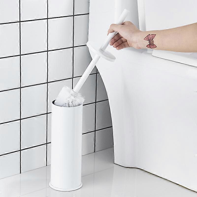 Ensemble de brosse WC ferm, plastique, blanc