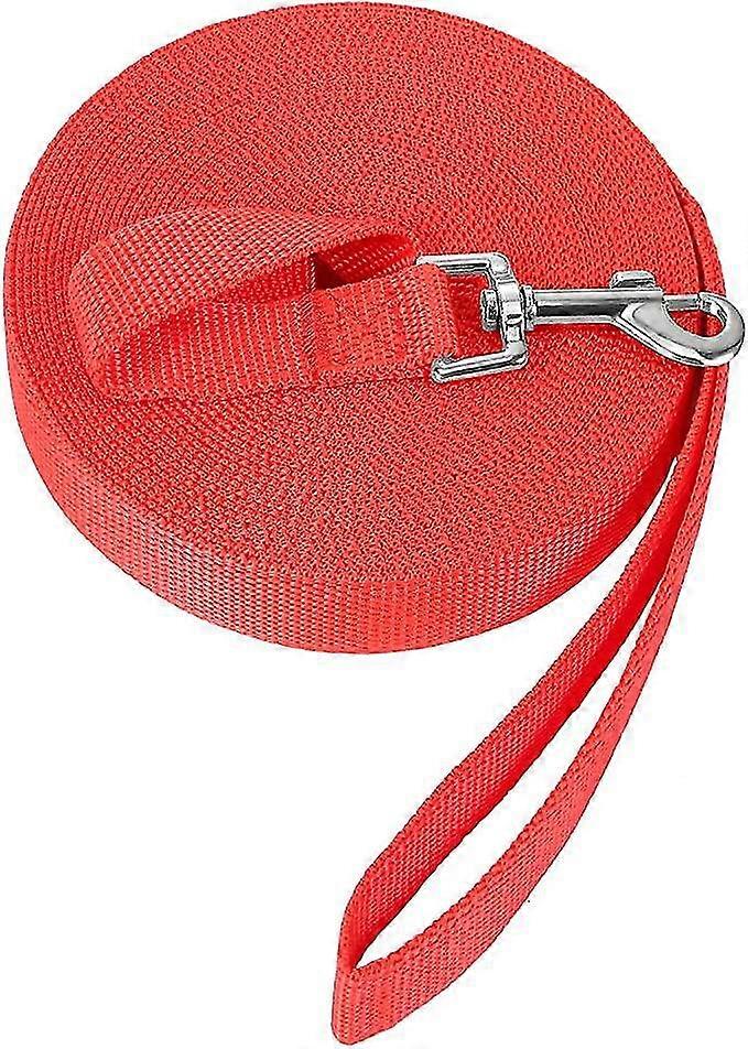Λουρί εκπαίδευσης σκύλων Κορδόνι σκύλου Λουράκι σκύλου μακρύ νάιλον λουρί για μικρά έως μεγάλα σκυλιά -5M, κόκκινο