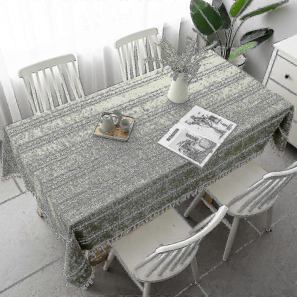 Rectangular Tablecloth, Embroidered Fabric, Coffee Table Cloth