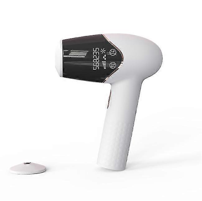 IPL Pulsed Light Epilator, Painless Permanent Laser Epilator, 999,999 Flashes, 2 Modes, 5 Energy Levels, 2 Replaceable Heads(Black)